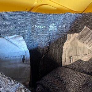 Old Navy Charcoal Straight Leg Trousers